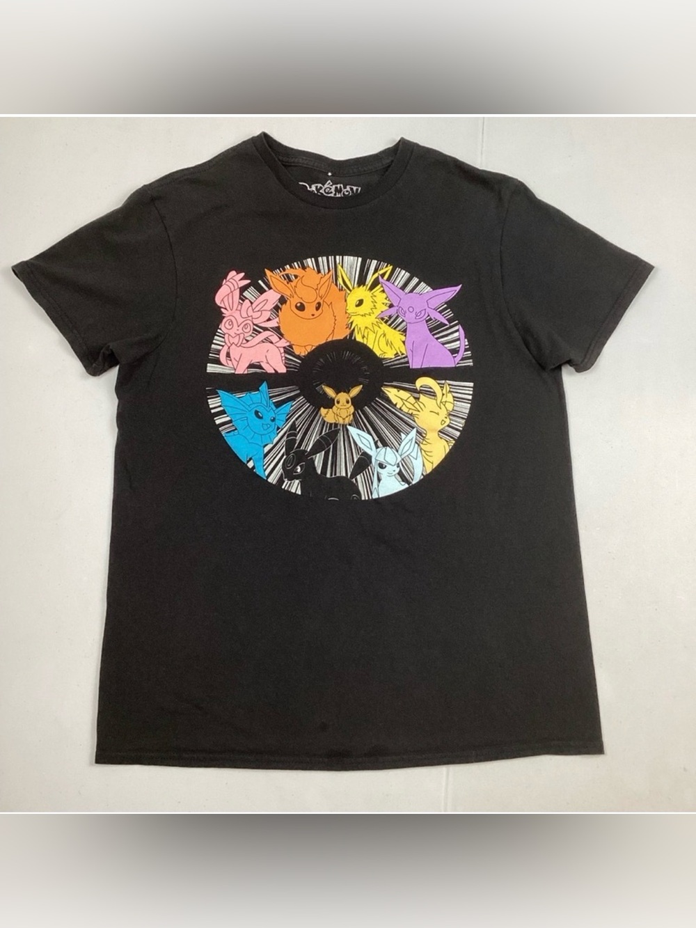 Pokémon Graphic Hybrid Black Tee T-Shirt